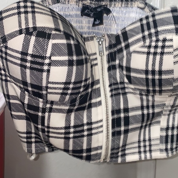 PLAID CAMI CROP - Picture 4 of 4